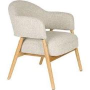 Fauteuil Lichtbruin Stof - 66,5x64x76,5cm - Indy
