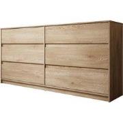 Meubella - Ladekast Cuarto - Eiken - 181 cm