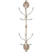 Clayre & Eef Wandkapstok 28x22x100 cm Wit IJzer