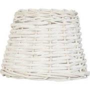 Clayre & Eef Lampenkap Ø 20x15 cm Wit Rotan