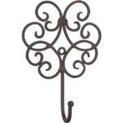 Clayre & Eef Wandhaak 13x5x19 cm Bruin IJzer