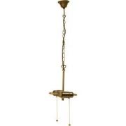 Lumilamp Snoerpendel Ketting Tiffany 15x16x160 cm Bruin IJzer