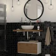 Wandhouder Plankhouder set van 2 400 x 150 mm wit staal ML design