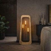 Hoyz Collection - Vloerlamp 3L Bray - Massief Mango Naturel