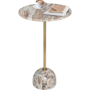 MISOU Bijzettafel - Rond - Koffietafel - Marmer - Modern - Organisch -...