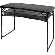 HIXA Campingtafel - Vouwtafel - Inklapbare tafel - Strandtafel - Zwart...