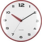 Wandklok Brisk Dome - Rode oker - Ø40cm