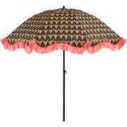 Edelman Mitchell parasol hart zwart - Ø220 x 238 cm