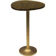 Bijzettafel Goud Metaal/Glas - 38x33x60cm - Eclipse