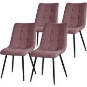 Eetkamerstoelen set van 4 Altorsa keukenstoelen met polyester hoes en ...