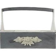 Clayre & Eef Wijnrek 45x21x34 cm Grijs Hout