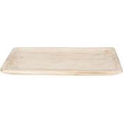 Clayre & Eef Decoratie Dienblad 51x32x4 cm Bruin Hout