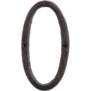 Clayre & Eef Cijfer 0 15 cm Bruin IJzer