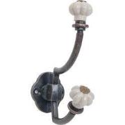 Clayre & Eef Wandhaak 4x8x12 cm Bruin IJzer