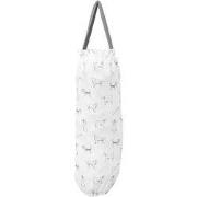 Clayre & Eef Tassenopberger 21x46 cm Grijs Wit Katoen Teckel