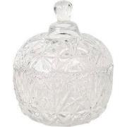 Clayre & Eef Glazen potje Ø 10x13 cm Glas