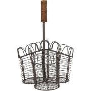 Clayre & Eef Flessenhouder 23x14x34 cm Bruin IJzer