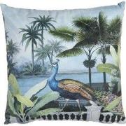 Clayre & Eef Sierkussen 45x45 cm Blauw Synthetisch Pauw