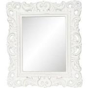 Clayre & Eef Spiegel 31x36 cm Wit Kunstleer