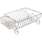 Clayre & Eef Droogrek 42x29x17 cm Wit IJzer