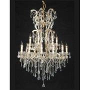 Lumilamp Kroonluchter Ø 85x120/230 cm Transparant Metaal