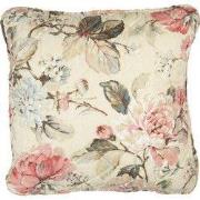 Clayre & Eef Kussenhoes Beige Roze Polyester Bloemen