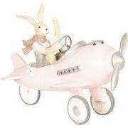 Clayre & Eef Beeld Konijn 25x17x18 cm Roze Kunststof