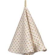Clayre & Eef Theedoek Ø 80 cm Beige Geel Katoen Citroen