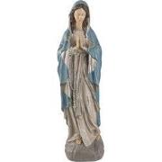 Clayre & Eef Beeld Maria 15x11x50 cm Grijs Polyresin