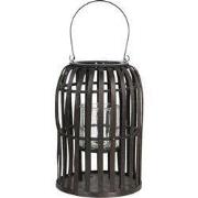 Clayre & Eef Windlicht Ø 25x36 cm Bruin Hout