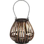 Clayre & Eef Windlicht Ø 23x22 cm Bruin Hout