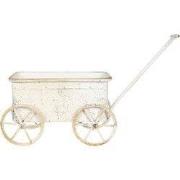 Clayre & Eef Planthouder 29x16x16 cm Wit IJzer