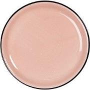 Clayre & Eef Dinerbord Ø 27 cm Roze Keramiek