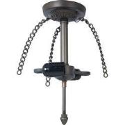 Lumilamp Snoerpendel Ketting Tiffany 15x15x33 cm Bruin IJzer