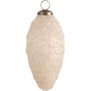 Clayre & Eef Kerstbal Ø 8x15 cm Goudkleurig Glas