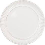 Clayre & Eef Ontbijtbord Ø 21 cm Wit Dolomiet
