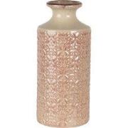 Clayre & Eef Vaas Ø 13x30 cm Roze Keramiek