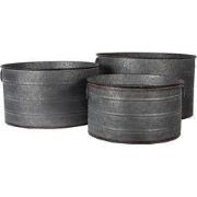 Clayre & Eef Planthouder Grijs Metaal