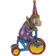 Clayre & Eef Beeld Aap 18x11x20 cm Paars Kunststof