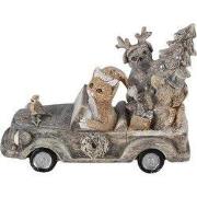 Clayre & Eef Beeld Dieren 16x8x11 cm Grijs Beige Polyresin Dieren