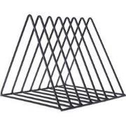 QUVIO Post en boekenrek driehoek zwart