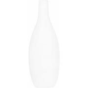 QUVIO Vaas keramiek met smalle hals - Wit