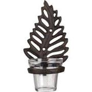 Clayre & Eef Theelichthouder Veer 10x12x19 cm Bruin IJzer