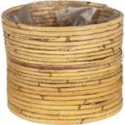 Clayre & Eef Planthouder Ø 21x17 cm Bruin Rotan