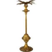 Clayre & Eef Kandelaar Ø 22x54 cm Goudkleurig IJzer