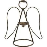 Clayre & Eef Kandelaar Engel 38x18x33 cm Koperkleurig Metaal