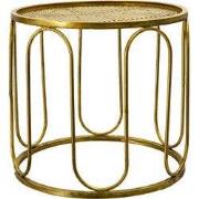 Clayre & Eef Bijzettafel Ø 41x37 cm Goudkleurig Metaal