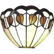 Lumilamp Wandlamp Tiffany 31x15x21 cm Wit Glas
