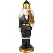 Clayre & Eef Beeld Notenkraker 50 cm Zwart Kunststof