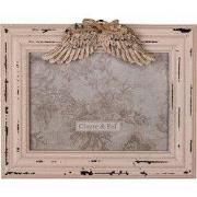 Clayre & Eef Fotolijst Roze MDF Vleugels